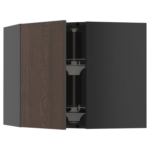 METOD, γωνιακό ντουλάπι τοίχου με καρουζέλ, 68x60 cm, 995.888.50