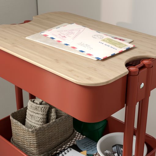 RÅSKOG/NORRÅVA, trolley with lid, 35x45x77 cm, 996.222.36