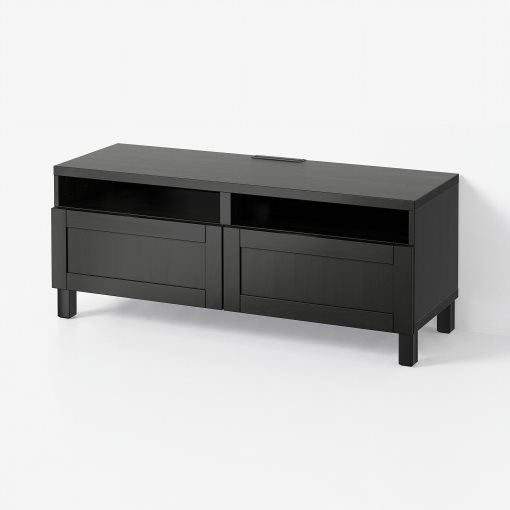 BESTÅ, TV bench with drawers soft closing, 120x42x48 cm, 191.882.81
