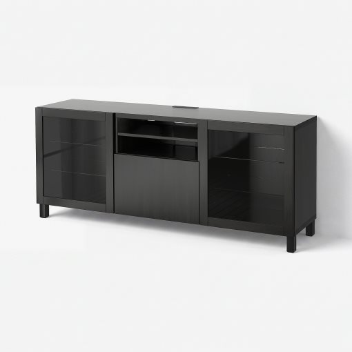 BESTÅ, TV bench with doors/drawer soft closing, 180x42x74 cm, 591.941.00
