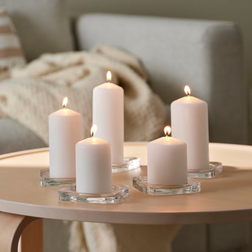 FENOMEN, unscented block candle, set of 5, 003.779.41