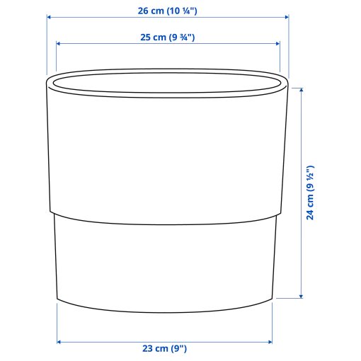 NYPON, plant pot, in/outdoor, 003.956.24