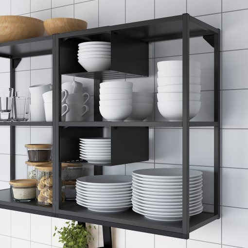 ENHET, wall frame with shelves, 60x30x75 cm, 004.489.72