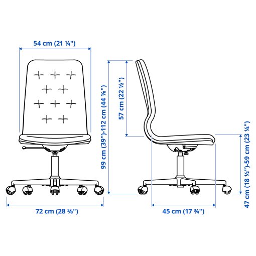 MULLFJÄLLET, καρέκλες συνεδρίων με ροδάκια, 004.724.91