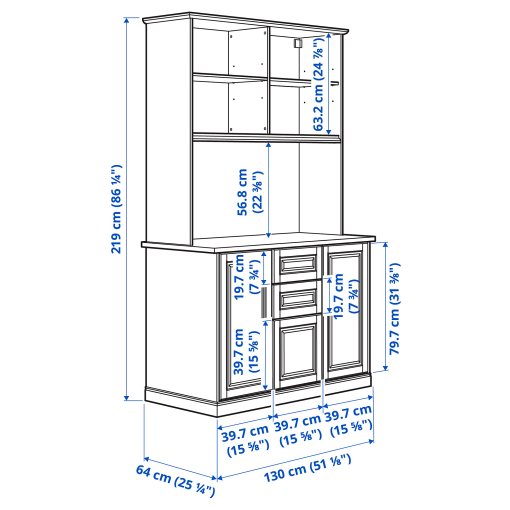 ONNERUP, kitchenette, 130x64x219 cm, 005.002.86