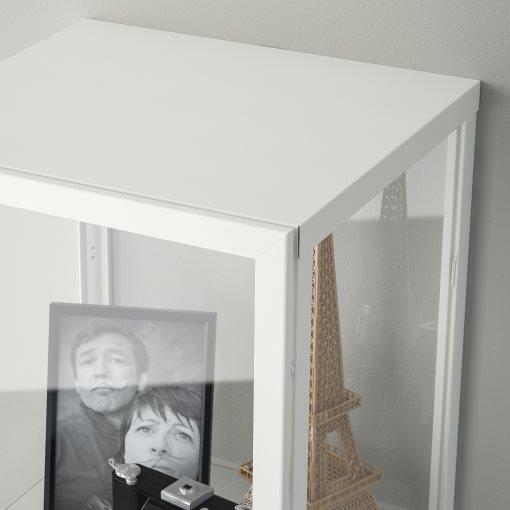 BLÅLIDEN, glass-door cabinet, 35x32x151 cm, 005.012.43