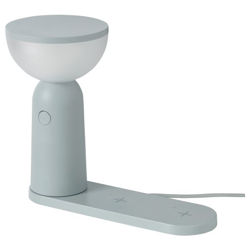 BETTORP, φορητό φωτιστικό με ενσωματωμένο φωτισμό LED και ασύρματη φόρτιση συμβατός με ροοστάτη, 005.045.43