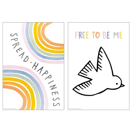 BILD, poster/Spread happiness/2 pack, 21x30 cm, 005.364.93