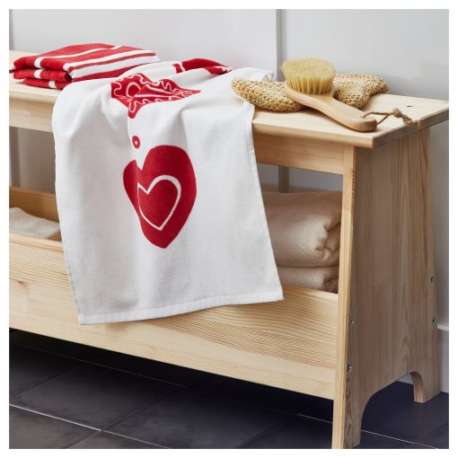 VINTERFINT, hand towel/mixed patterns/set of 2, 40x70 cm, 005.577.44