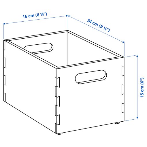 UPPDATERA, storage box, 16x24x15 cm, 005.717.78