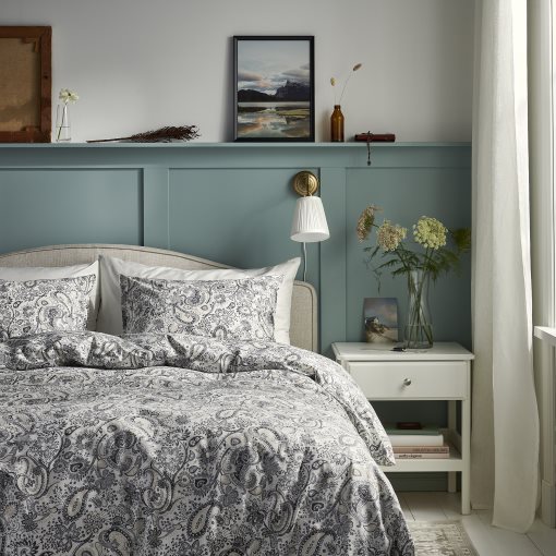 RODGERSIA, duvet cover and 2 pillowcases, 240x220/50x60 cm, 005.793.93