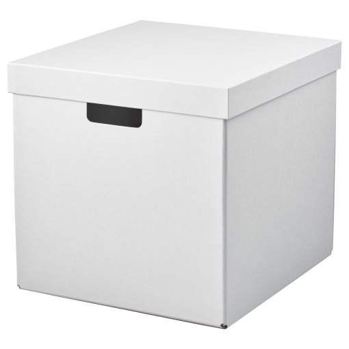 FJÄDERHARV, storage box with lid, 32x35x31 cm, 005.968.87