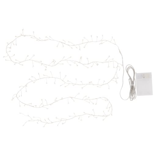STRÅLA, lighting chain with built in LED light source/160 lights/battery-operated, mini, 005.991.07