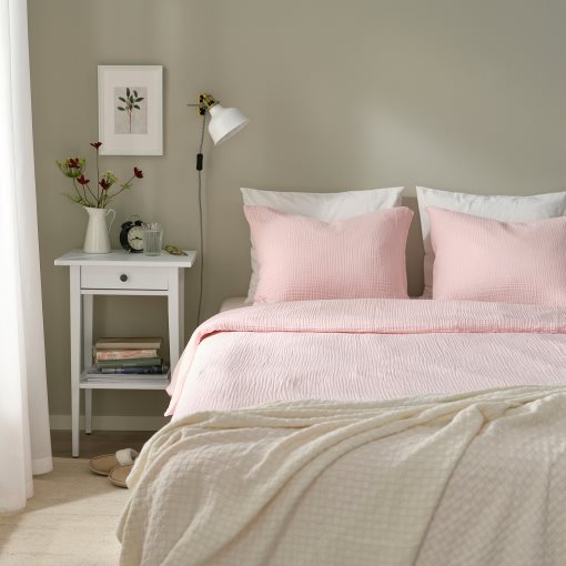 SCHERSMIN, duvet cover and 2 pillowcases, 240x220/50x60 cm, 005.997.63