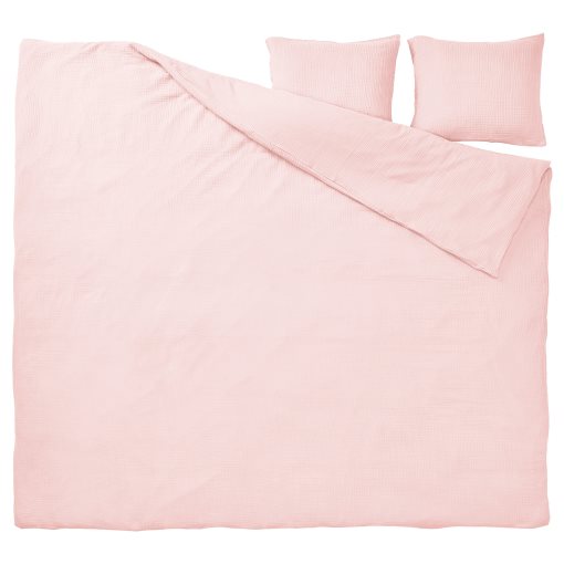 SCHERSMIN, duvet cover and 2 pillowcases, 240x220/50x60 cm, 005.997.63