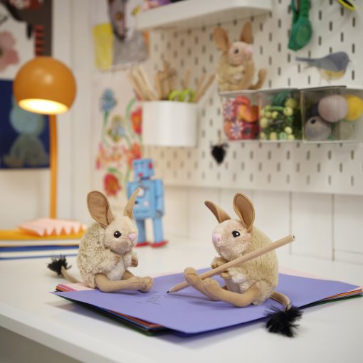 ALPTALL, soft toy/Long-eared jerboa, 9 cm, 006.206.46