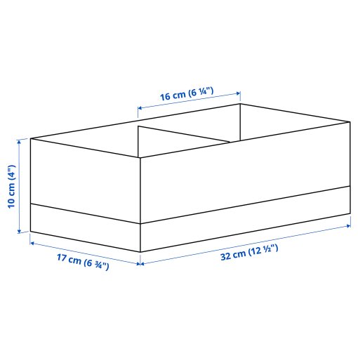 STUK, box with compartments, 17x32x10 cm, 006.215.23