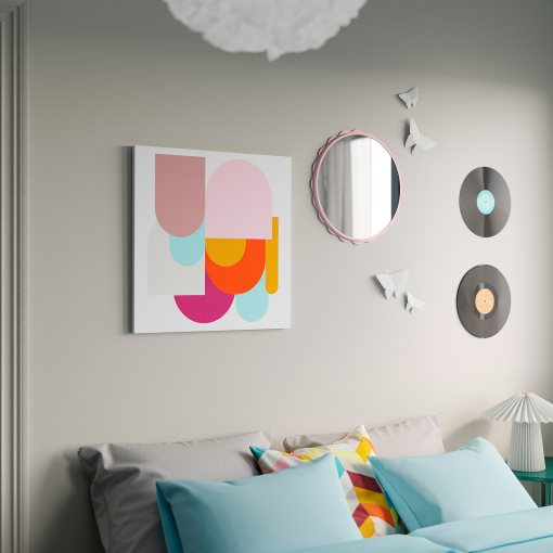 PJÄTTERYD, picture/colourful shapes, 56x56 cm, 006.239.23