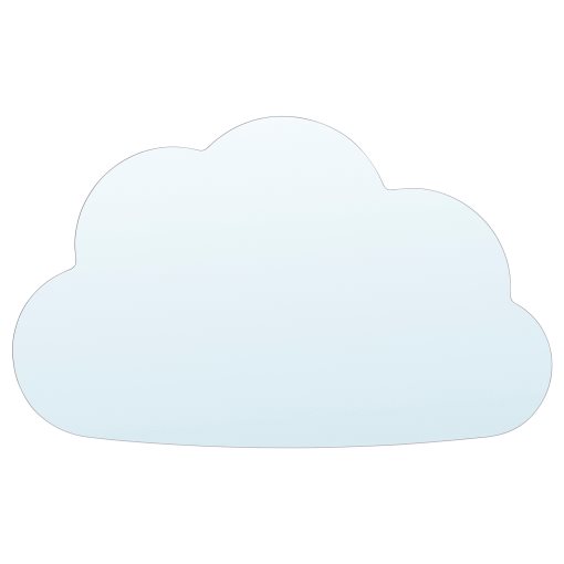 HOLMÖARNA, mirror cloud-shaped, 30x18 cm, 006.322.82