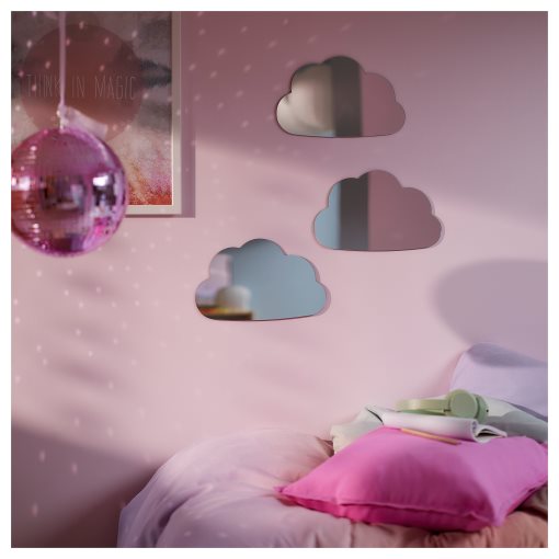 HOLMÖARNA, mirror cloud-shaped, 30x18 cm, 006.322.82