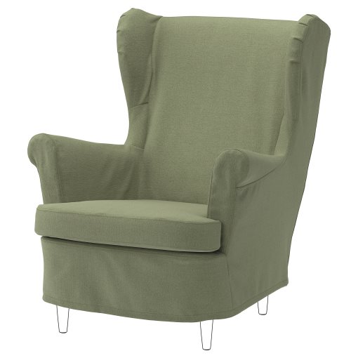 STRANDMON, slipcover for wing chair, 006.328.52
