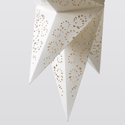 STRÅLA, lamp shade star/lace, 90 cm, 006.398.82