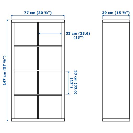 KALLAX, shelving unit with doors, 091.974.36