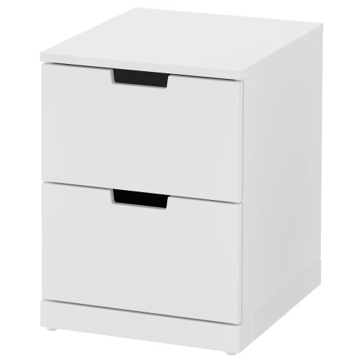 NORDLI, chest of 2 drawers, 40x54 cm, 092.398.27