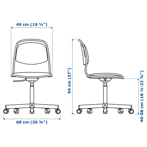 ÖRFJÄLL, swivel chair, 094.160.28