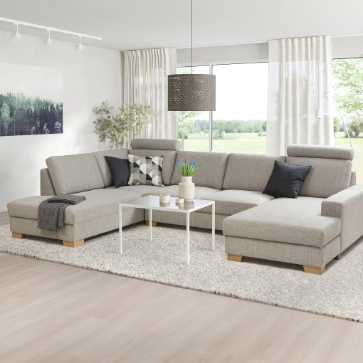 SÖRVALLEN, corner sofa 4-seat with chaise longue/right, 094.194.04