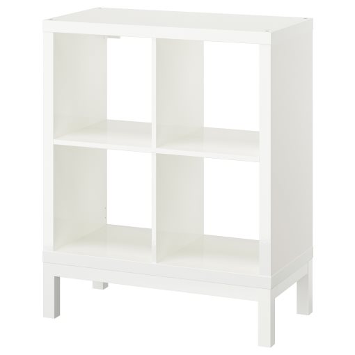 KALLAX, shelving unit with underframe/high-gloss, 77x94 cm, 094.426.21