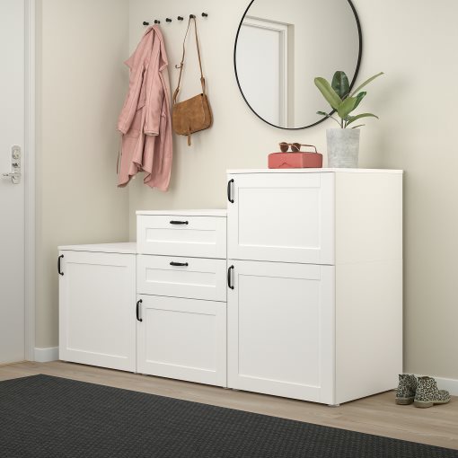 PLATSA, cabinet with doors and drawers, 180x57x103 cm, 094.878.84