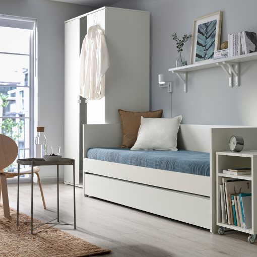 VIHALS, κρεβάτι επισκέπτη day-bed με συρταρωτό κρεβάτι/2 στρώματα, 80x200 cm, 095.806.22