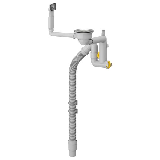 LILLVIKEN, σιφόνι/πώμα αποστράγγισης νερού για μονό νεροχύτη, 103.115.39