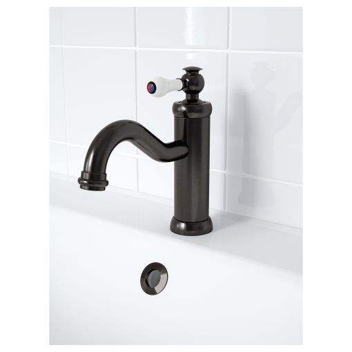 HAMNSKÄR, wash-basin mixer tap with strainer, 103.472.13