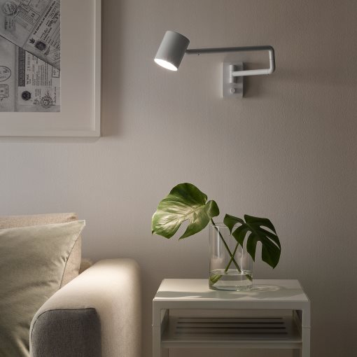 NYMÅNE, wall lamp with swing arm, wired-in, 103.569.62