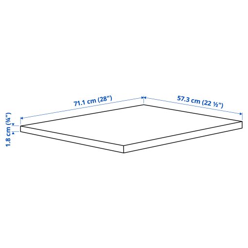 KOMPLEMENT, shelf, 75x58 cm, 105.091.49