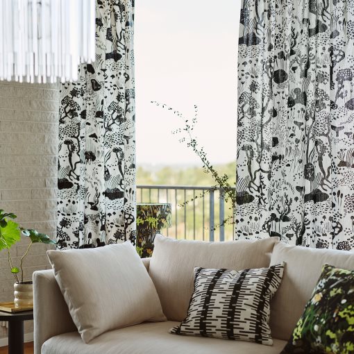 STOCKHOLM 2025, curtains with heading tape/1 pair, 145x300 cm, 106.010.96