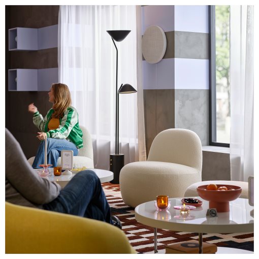 TRÅDNATE, φωτιστικό δαπέδου/διαβάσματος, 180 cm, 106.012.18