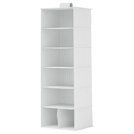 STUK, hanging storage with 7 compartments, 30x30x90 cm, 106.215.46
