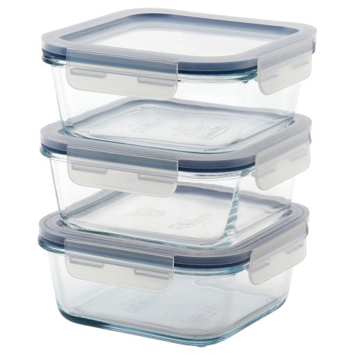 IKEA365+, food container with lid 3 pack, 600 ml, 106.238.33
