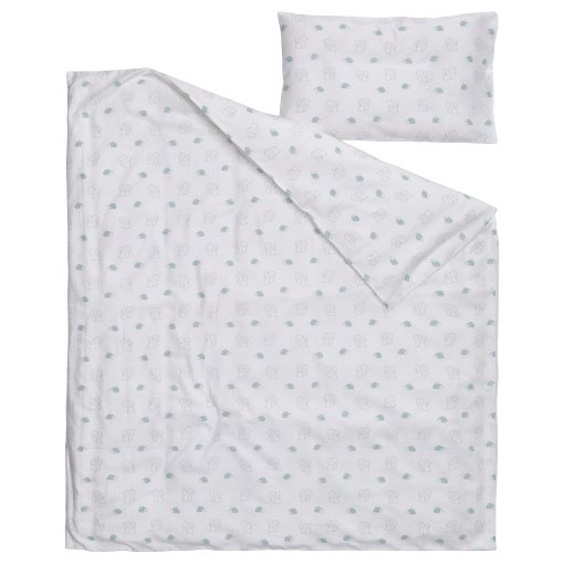 LEN, duvet cover 1 pillowcase for cot, 110x125/35x55 cm, 106.280.67