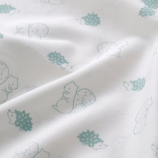 LEN, duvet cover 1 pillowcase for cot, 110x125/35x55 cm, 106.280.67