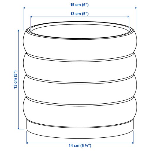 HASSELBUKETT, plant pot in/outdoor, 12 cm, 106.413.56