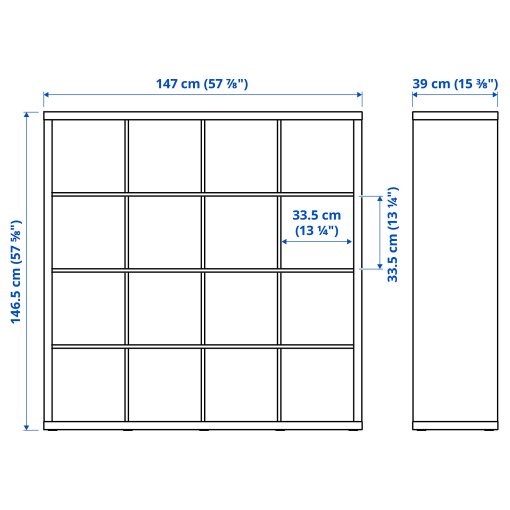 KALLAX, shelving unit with 8 inserts, 190.305.92