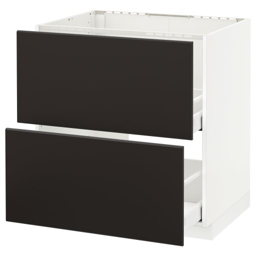 METOD/MAXIMERA, base cabinet for sink+2 fronts/2 drawers, 192.130.49
