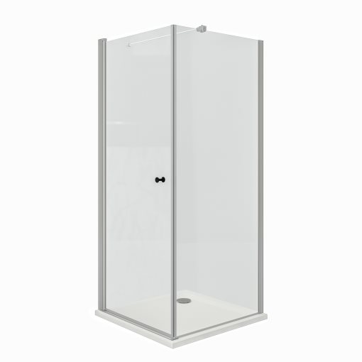 OPPEJEN/FOTINGEN, shower enclosure with tray, 90x90x205 cm, 193.262.49