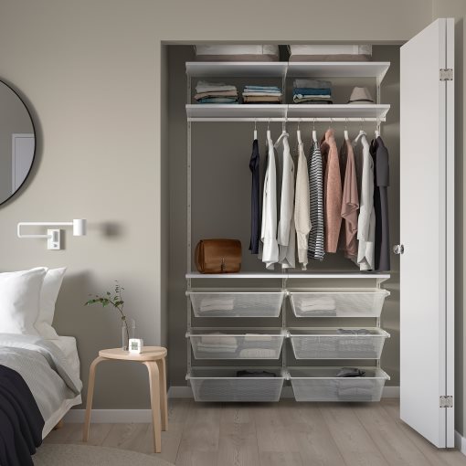 BOAXEL, wardrobe combination, 125x40x201 cm, 193.323.73