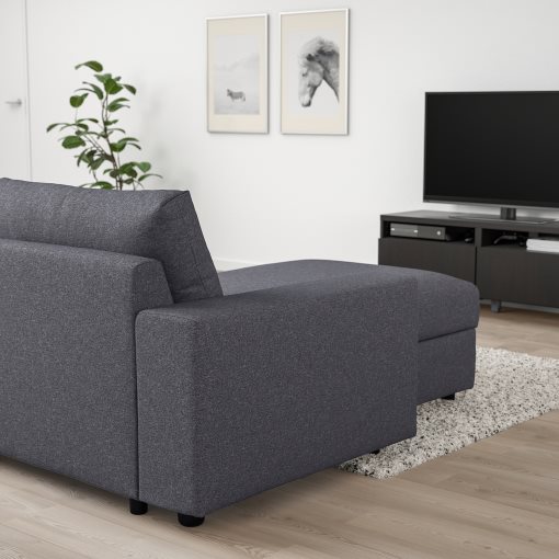 VIMLE, chaise longue with wide armrests, 194.091.45