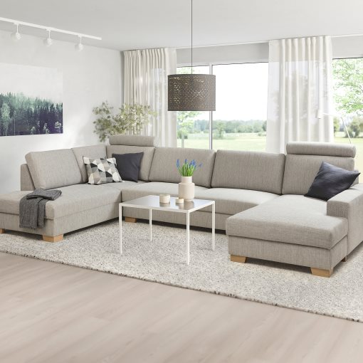 SÖRVALLEN, corner sofa 5-seat with chaise longue/right, 194.194.08